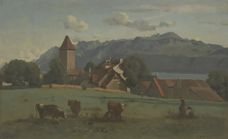 Ouchy, in der Nähe von Lausanne - Jean-Baptiste Camille Corot
