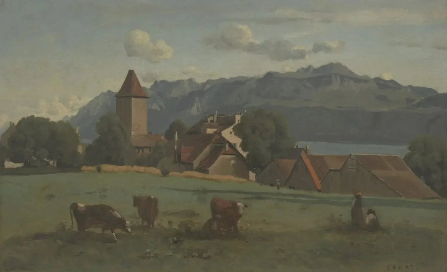 Ouchy, in der Nähe von Lausanne - Jean-Baptiste Camille Corot
