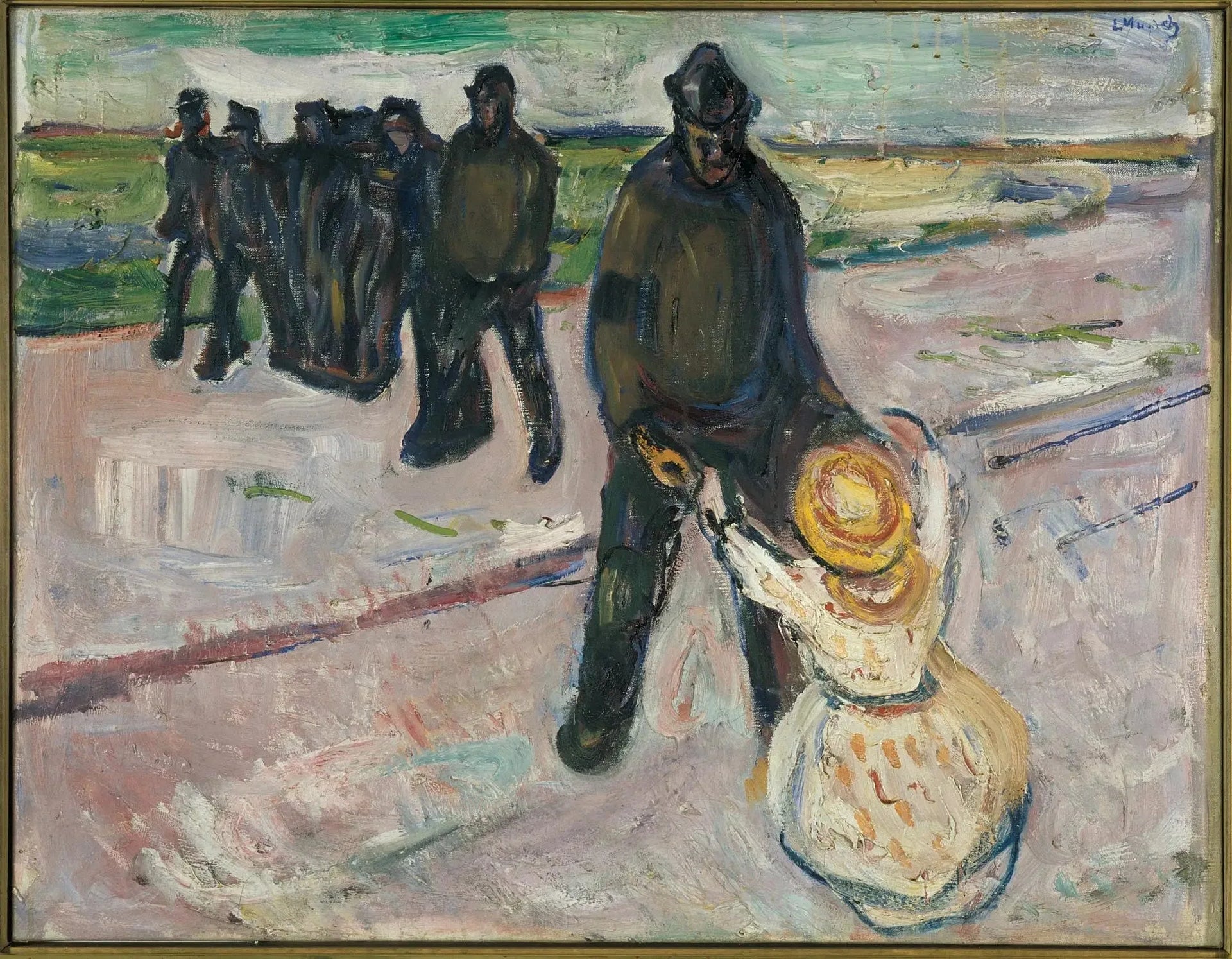 Ouvrier et Enfant - Edvard Munch image 1 tableau peint à l’huile sur toile
