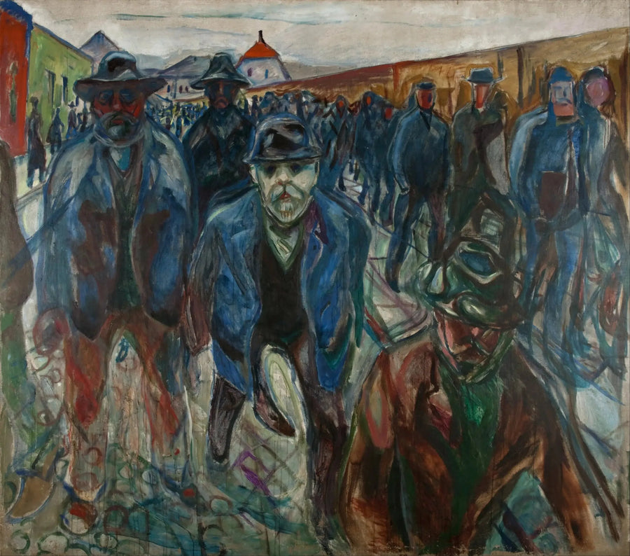 Arbeiter auf dem Rückweg - Edvard Munch