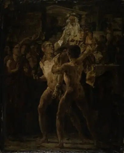 Homers Ovation, Skizze. Antikes Thema - Théodore Géricault