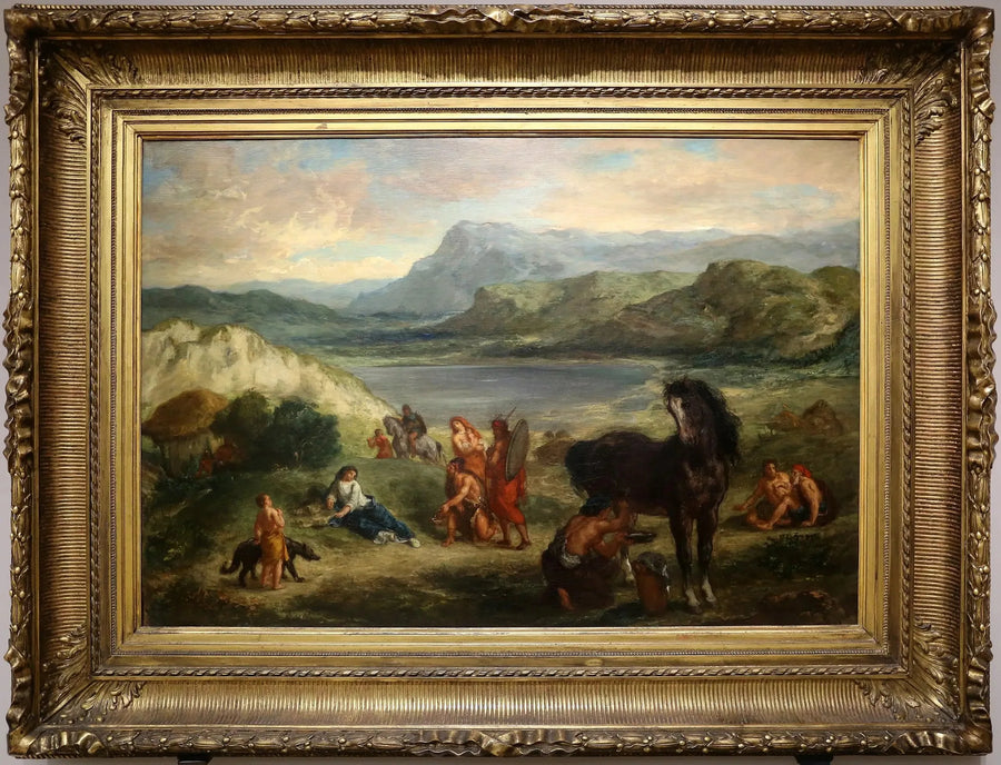Ovid bei den Skythen - Eugène Delacroix