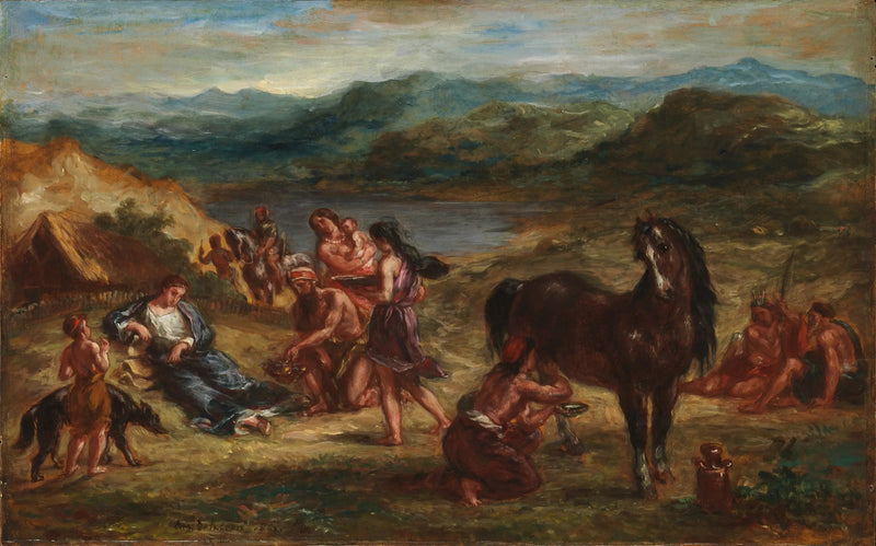 Ovid bei den Skythen - Eugène Delacroix