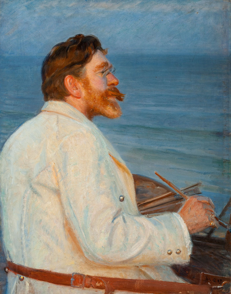 P.S. Gemälde von Krøyer in Skagen Sønderstrand – Michael Peter Ancher