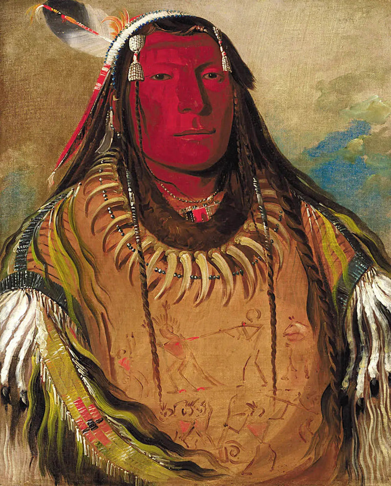 Pa-ris-ka-roó-pa, Zwei Raben, ein Chef - George Catlin