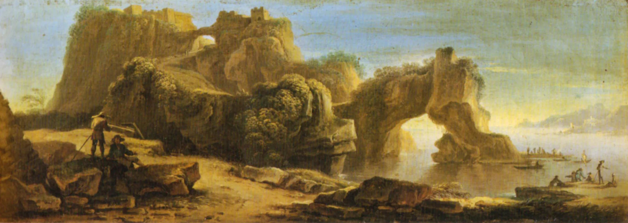 Paesaggio con arco naturale - Salvator Rosa image 1 reproduction réalisée par Alpha Reproduction