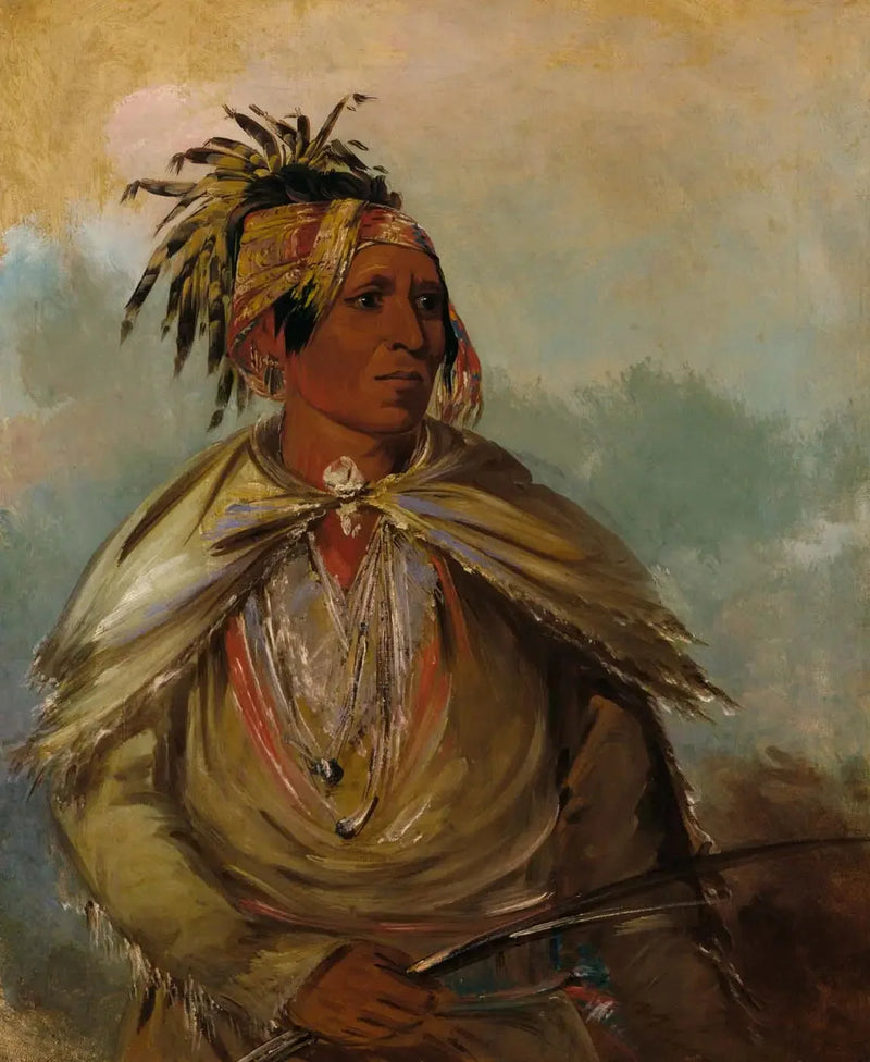 Pah-mee-ców-ee-tah, der Jäger, ein Häuptling - George Catlin