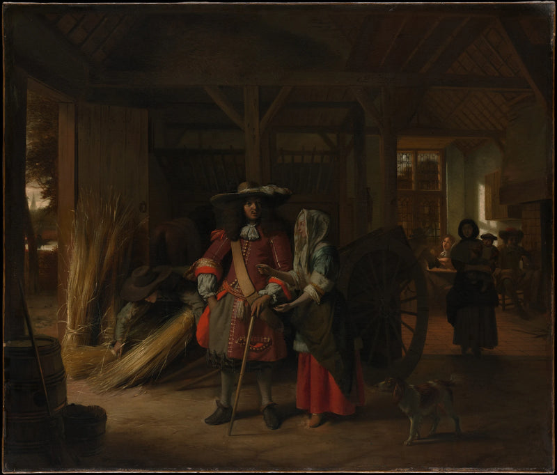 Paiement de l'hôtesse - Pieter de Hooch