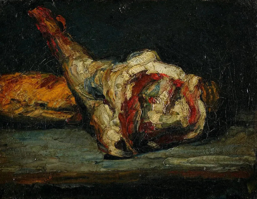 Brot und Lammkeule - Paul Cézanne