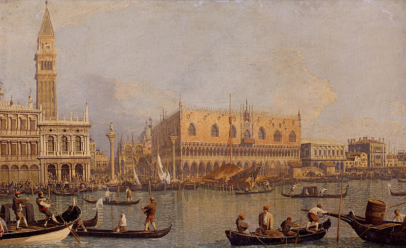 Palast der Doge und Platz Saint-Marc - Canaletto