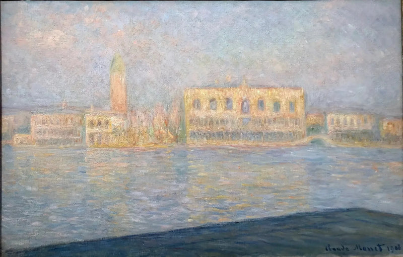 Der Dogenpalast gesehen von San Giorgio Maggiore - Claude Monet