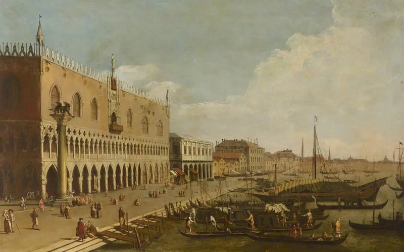 Palais Ducale und Riva degli Schiavoni, Venedig - Canaletto