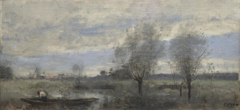 Palluel, Canotier im Sumpf - Jean-Baptiste Camille Corot