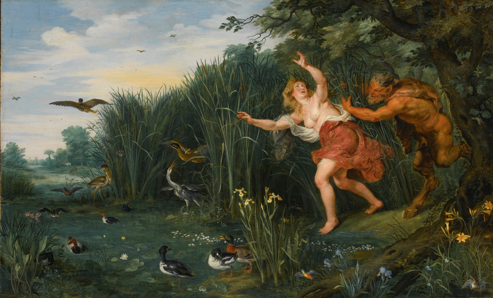 Pan et Syrinx - Jan Brueghel le Jeune image 1 reproduction artisanale de tableau