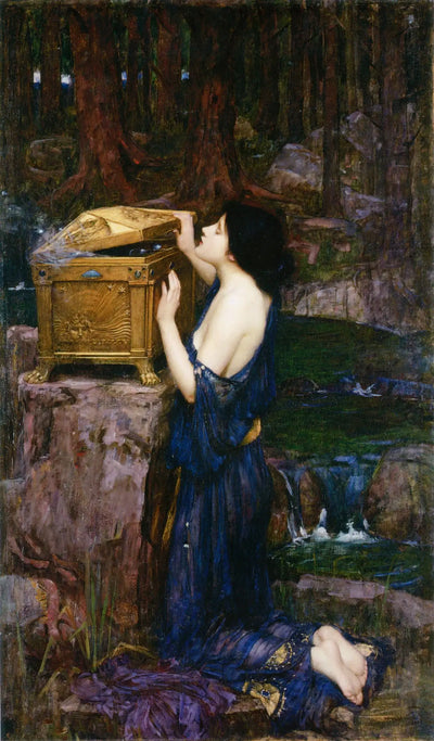 Reproduction du tableau « Pandore - John William Waterhouse » par Alpha Reproduction en peinture à l’huile
