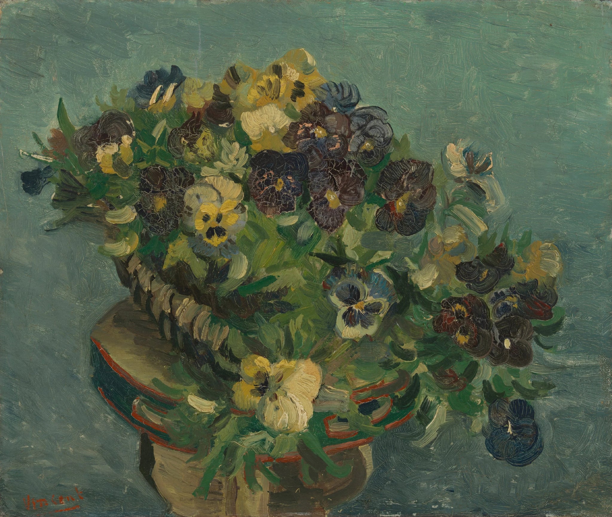 Panier de pensées F244 de Vincent van Gogh, Van Gogh Museum