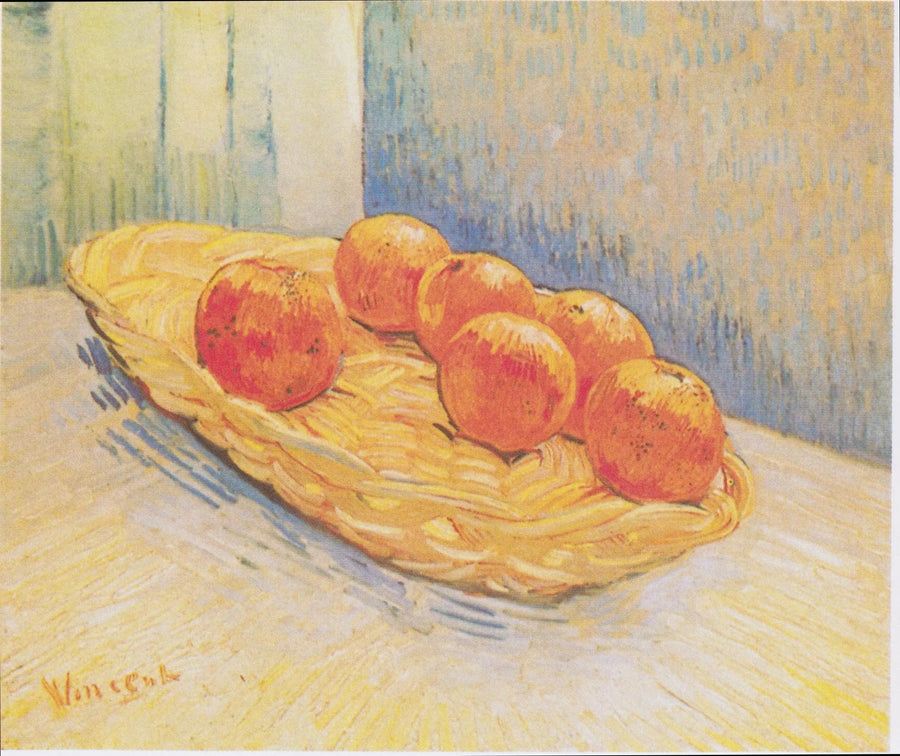 Stillleben mit einem Korb Orangen - Vincent van Gogh