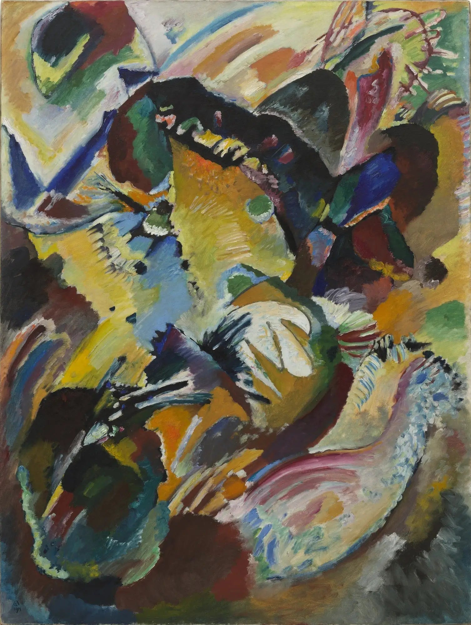 Panneau pour Edwin R. Campbell n° 2 - Vassily Kandinsky image 1 reproduction de peinture à l’huile