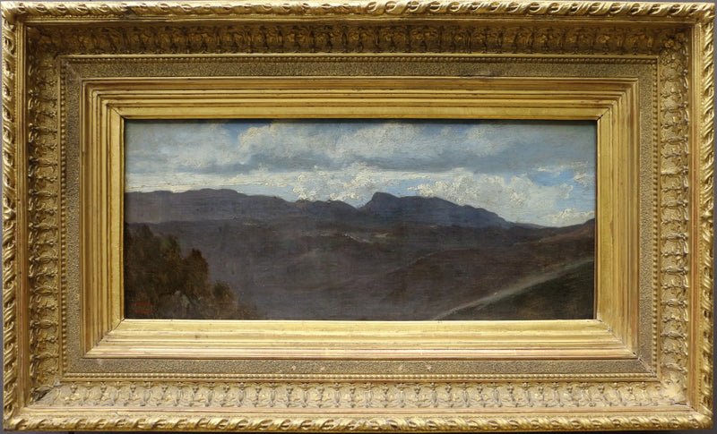 Panorama der römischen Landschaft. Die Prenestini-Berge gesehen von Olevano - Jean-Baptiste Camille Corot