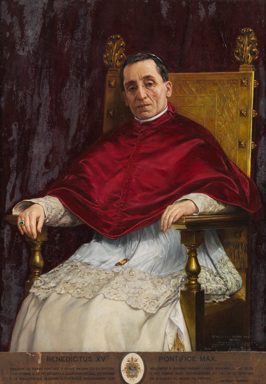 Le pape Benoît XV - Antonio Fabrés