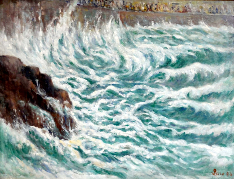 Paramé par gros temps - Maximilien Luce