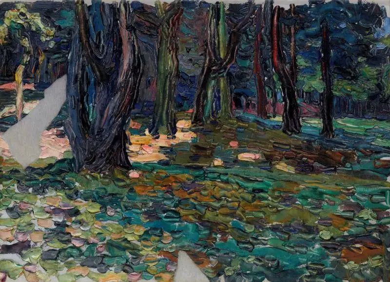 parc de Saint-Cloud - Vassily Kandinsky image 1 copie de tableau peinte à la main