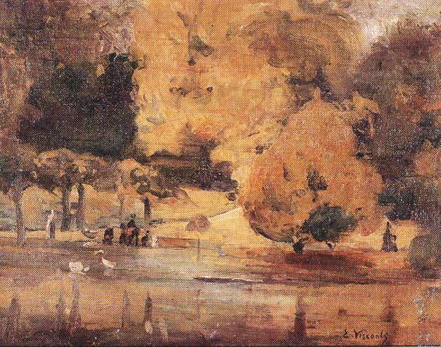 Parc Montsouris (Outono) - Eliseu Visconti image 1 reproduction réalisée par Alpha Reproduction