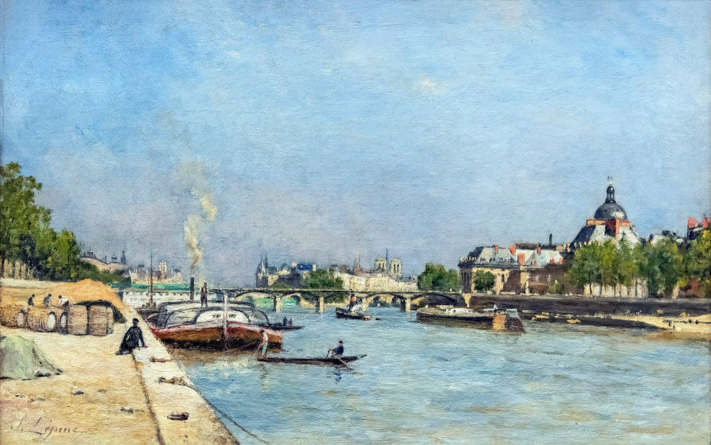 Paris, le pont des Arts - Stanislas Lépine image 1 reproduction artisanale de tableau