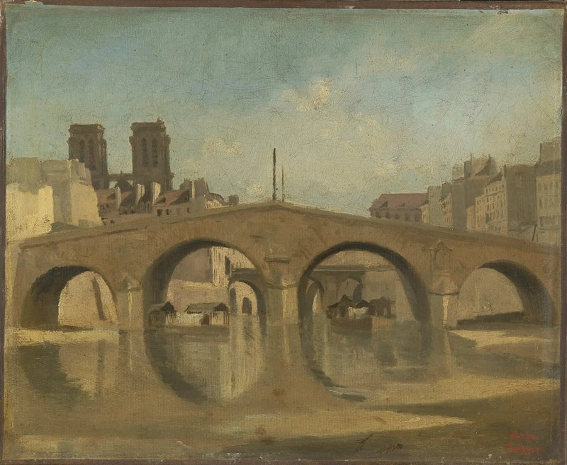 Paris, die Alte Brücke Saint-Michel - Jean-Baptiste Camille Corot