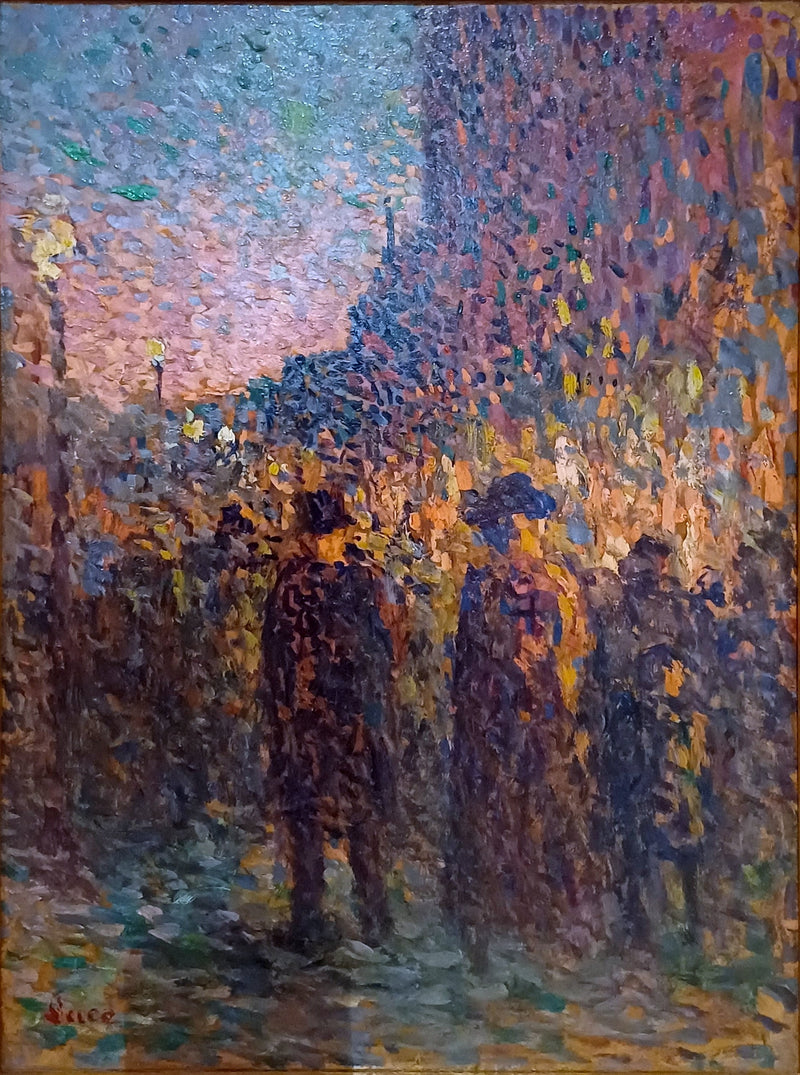 Paris, die Boulevards, die Nacht - Maximilien Luce