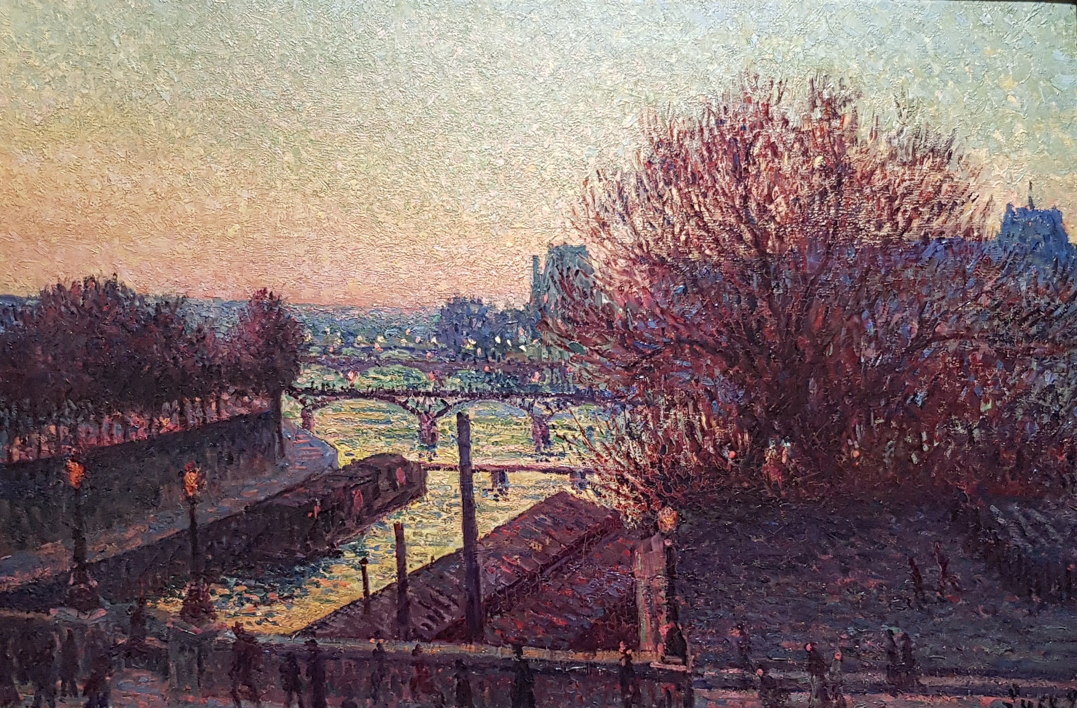 Paris vue de la Seine la nuit - Maximilien Luce - Alpha Reproduction