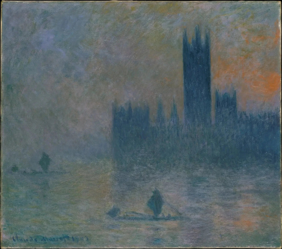 London, das Parlament (Nebel-Effekt) - Claude Monet