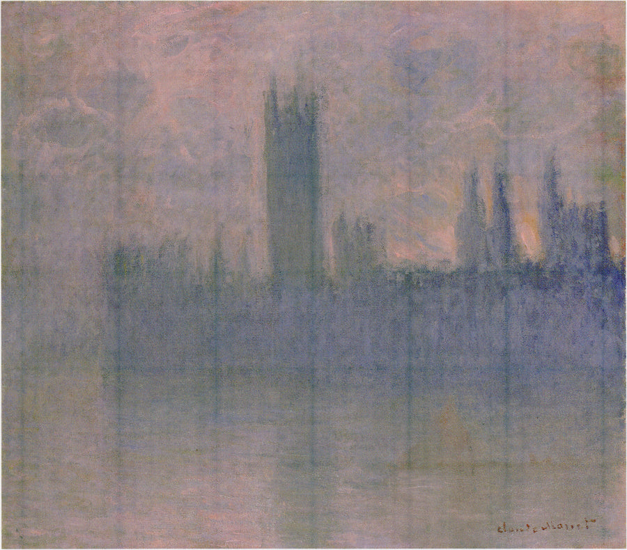 Die Parlamentsgebäude, Symphonie in Rosa - Claude Monet