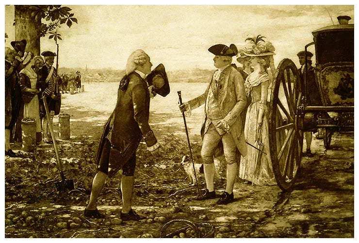 parmentier et Louis XVI sur la plaine des sablons - Henri Gervex