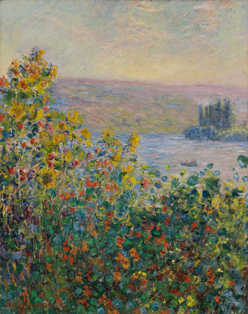 Blumenbeete in Vétheuil W693 - Claude Monet
