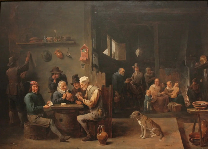 Kartenspiel in einem Gasthof - David Teniers der Jüngere
