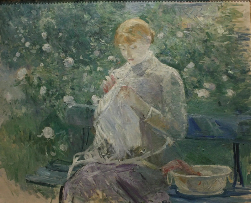 Pasie Cousin im Garten von Bougival - Berthe Morisot