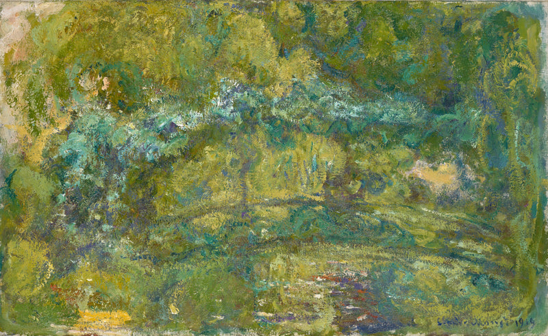 Die Brücke über dem Seerosenteich - Claude Monet