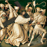 Passion grise : Le Christ portant la croix - Hans Holbein the Elder image 1 copie peinte à la main à l’huile