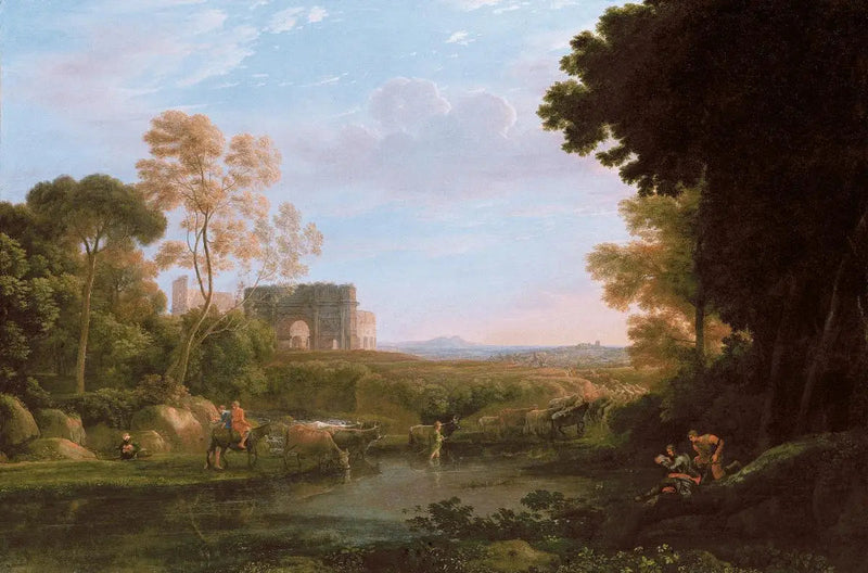 Pastorale mit dem Konstantinsbogen - Claude Lorrain