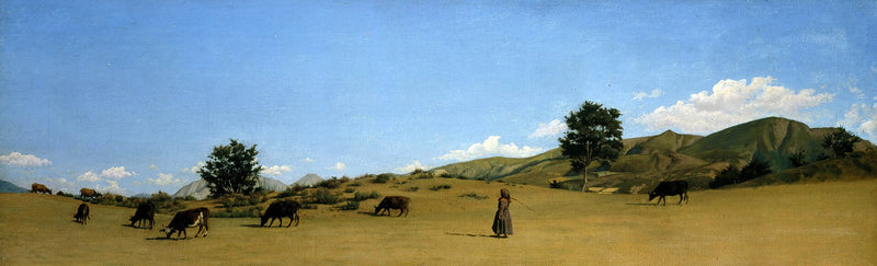 La Pastura in montagna - Raffaello Sernesi