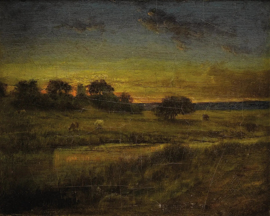 Weide bei Morgengrauen - George Inness