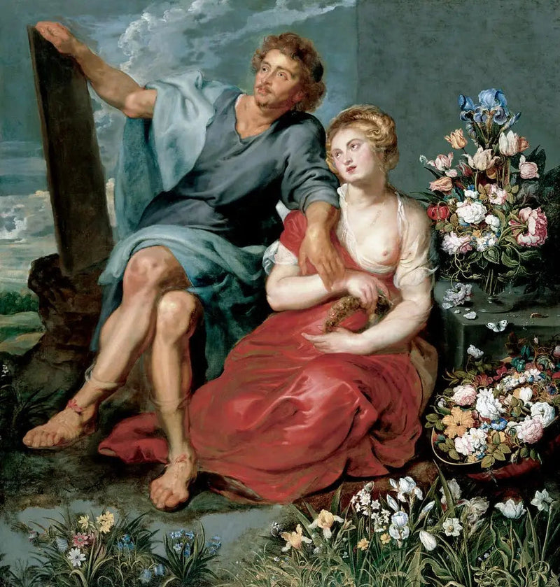 Pausias und Glycera - Peter Paul Rubens