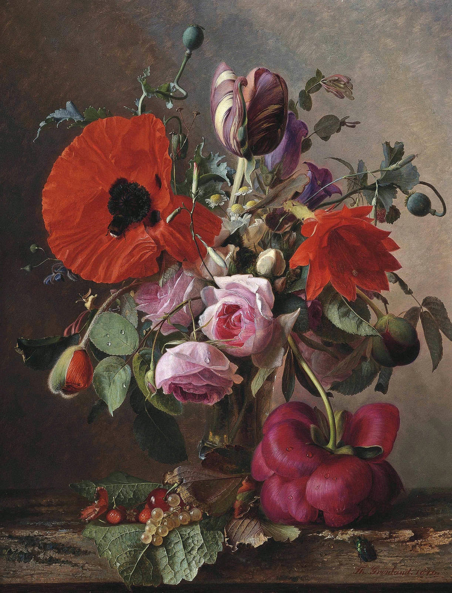 Pavots, tulipes et roses – Theude Grønland