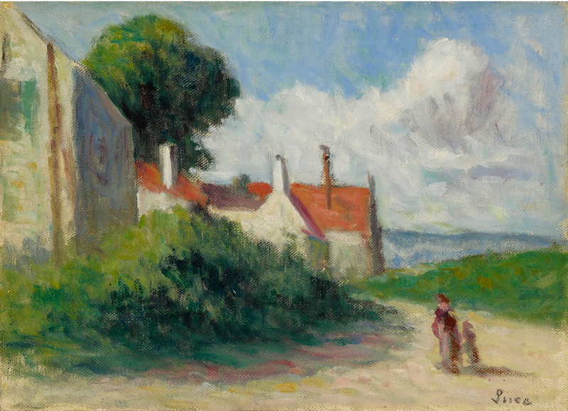 Landschaft bei Asquin-sous-Vézelay - Maximilien Luce