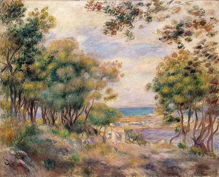 Landschaft in Beaulieu - Pierre-Auguste Renoir