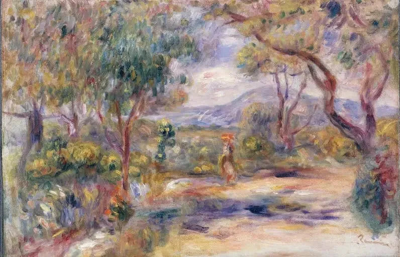 Paysage à Cagnes (Jardin de Renoir) - Pierre-Auguste Renoir image 1 reproduction d’œuvre d’art à l’huile
