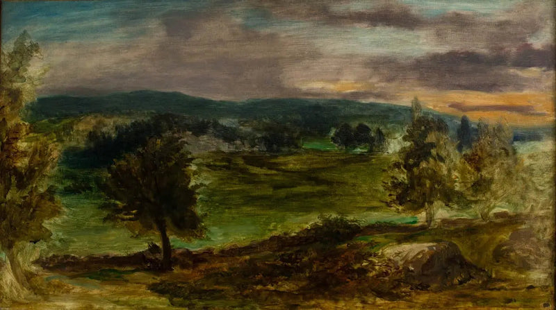 Landschaft in Champrosay - Eugène Delacroix