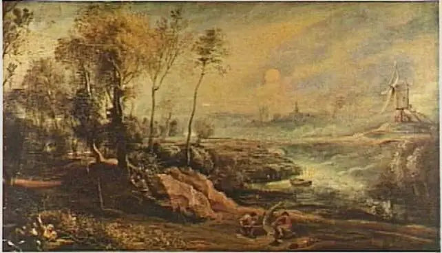 Landschaft mit dem Vogelsteller - Peter Paul Rubens