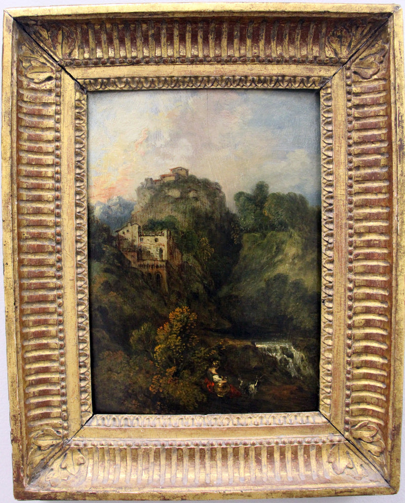 Landschaft mit Ziege - Antoine Watteau